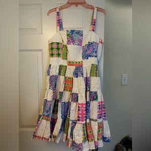 Lilly Pulitzer Alision Cotton Dress patchwork dress